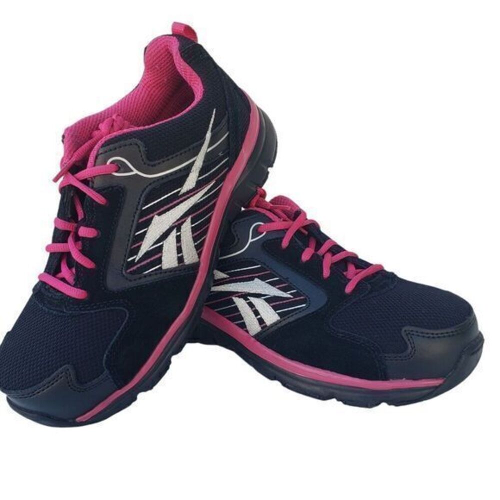 Reebok Men's Training Sneakers Shoes Size 7.5 W Black Fuchsia Athletic‎ Running